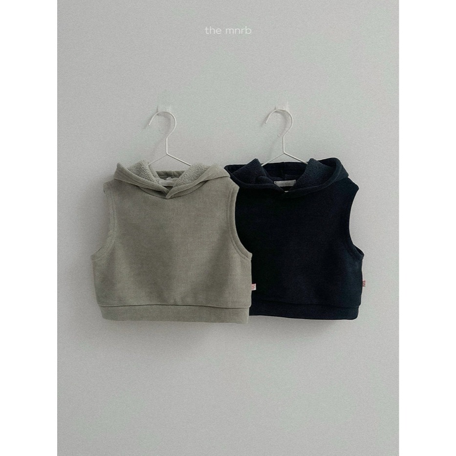 25冬 正韓 minirobe snow連帽背心 兩色-細節圖2