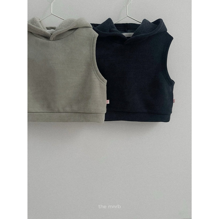 25冬 正韓 minirobe snow連帽背心 兩色-細節圖3