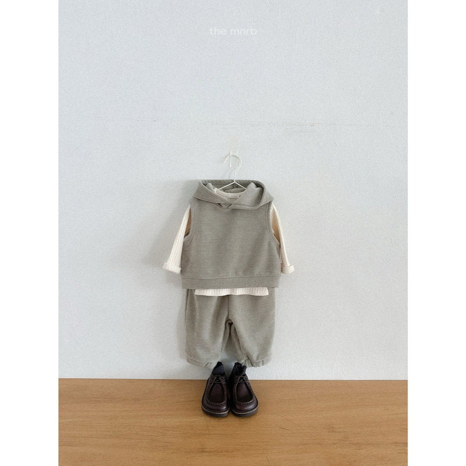 25冬 正韓 minirobe snow連帽背心 兩色-細節圖5