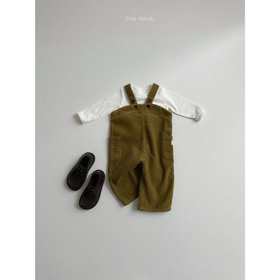 25冬 正韓 minirobe 兔兔燈芯絨吊帶褲 兩色-細節圖7