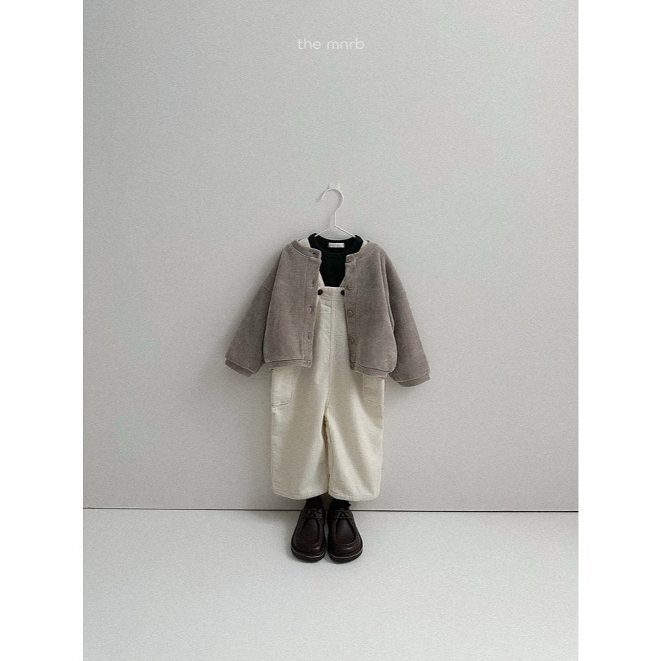 25冬 正韓 minirobe 兔兔燈芯絨吊帶褲 兩色-細節圖10