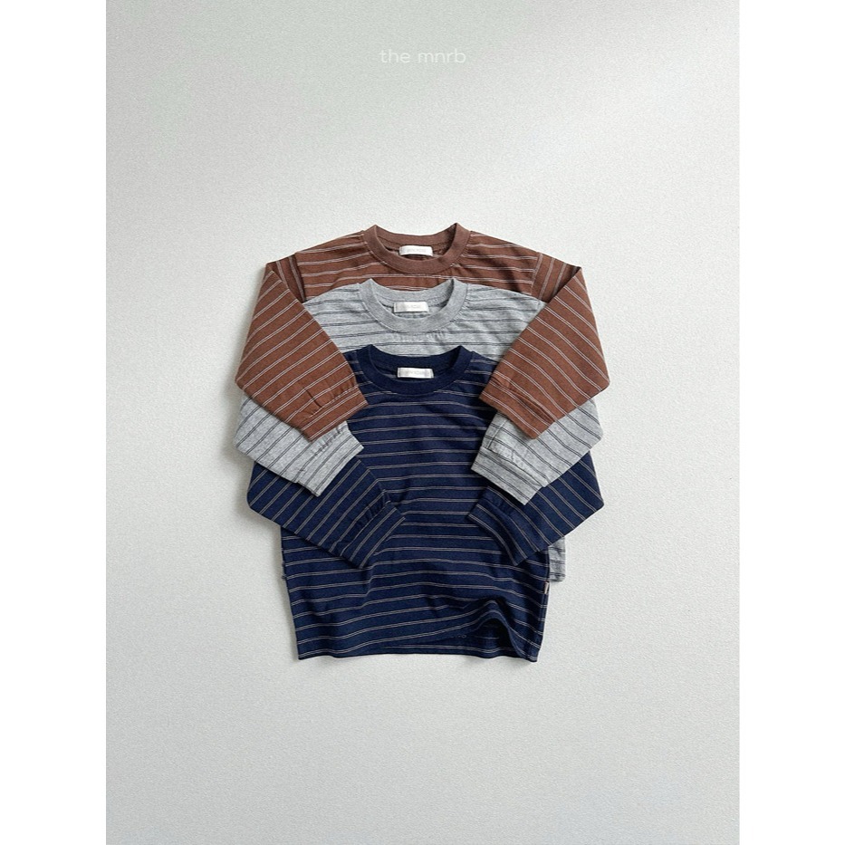 25冬 正韓 minirobe 條紋基本款Ｔ 三色-細節圖2