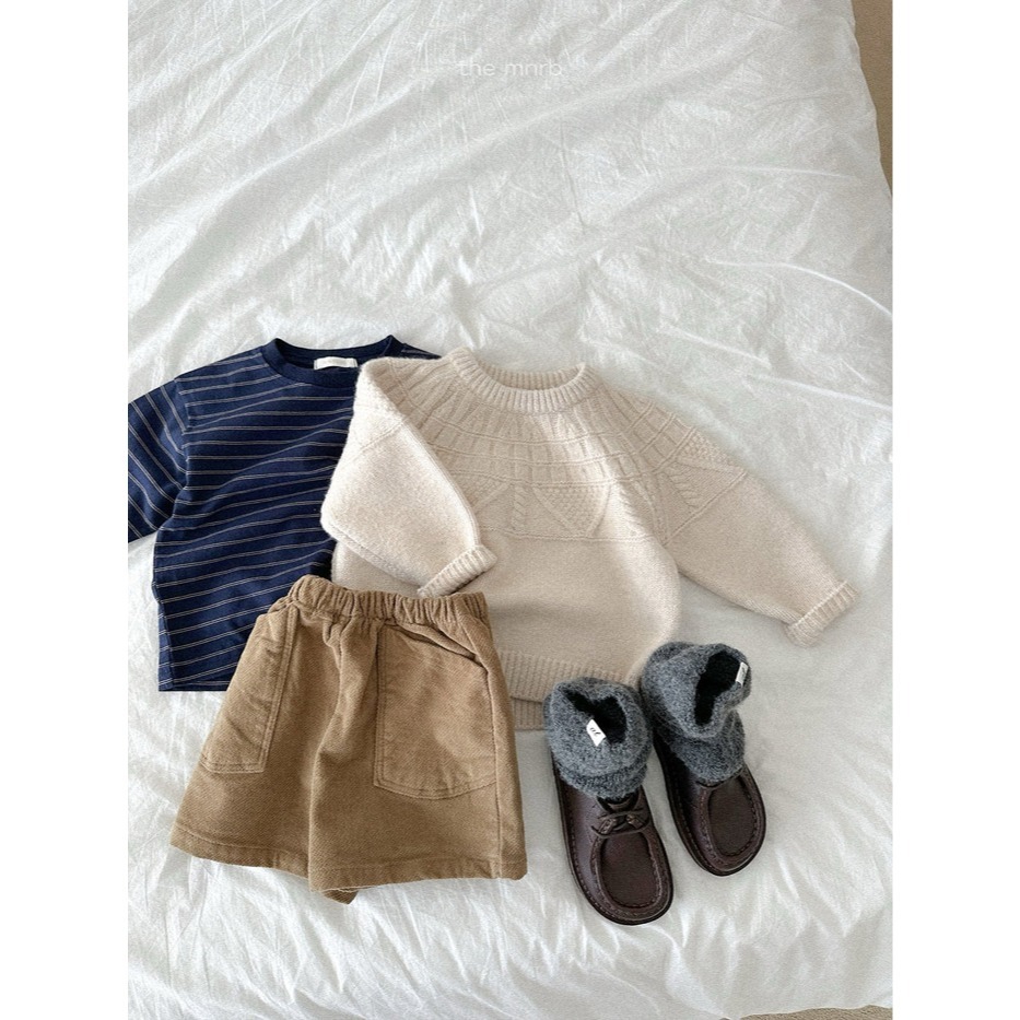 25冬 正韓 minirobe 條紋基本款Ｔ 三色-細節圖3