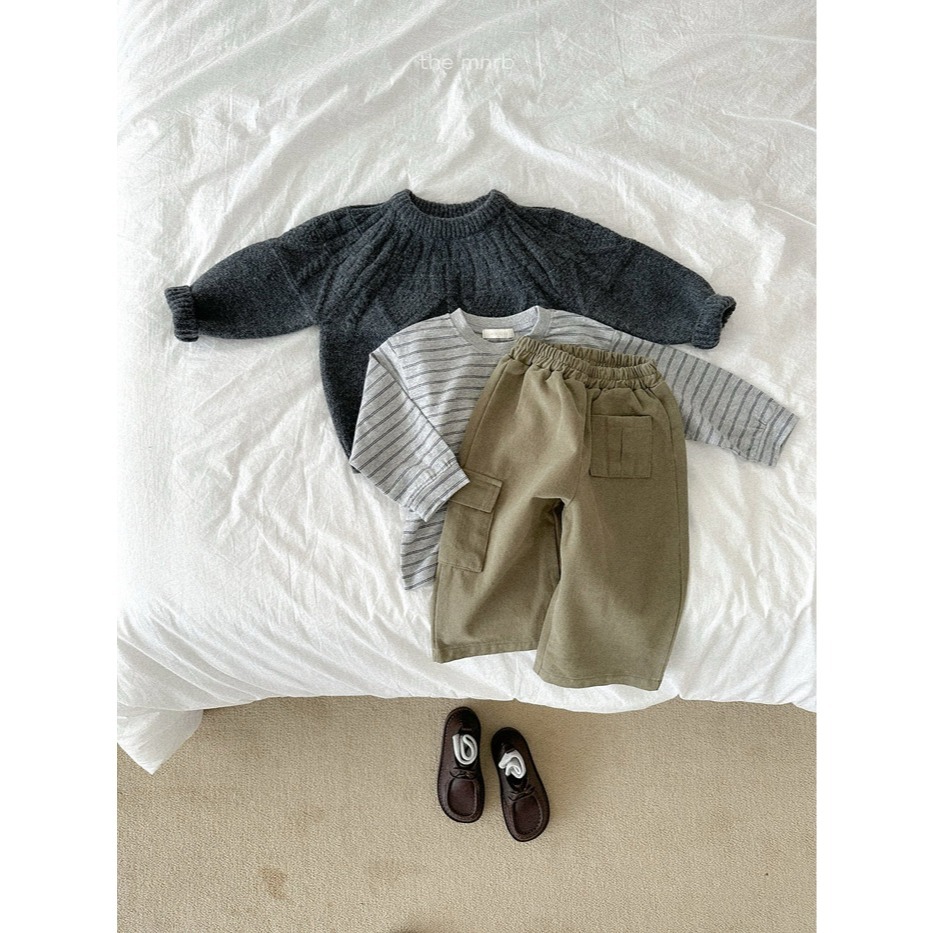 25冬 正韓 minirobe 條紋基本款Ｔ 三色-細節圖6