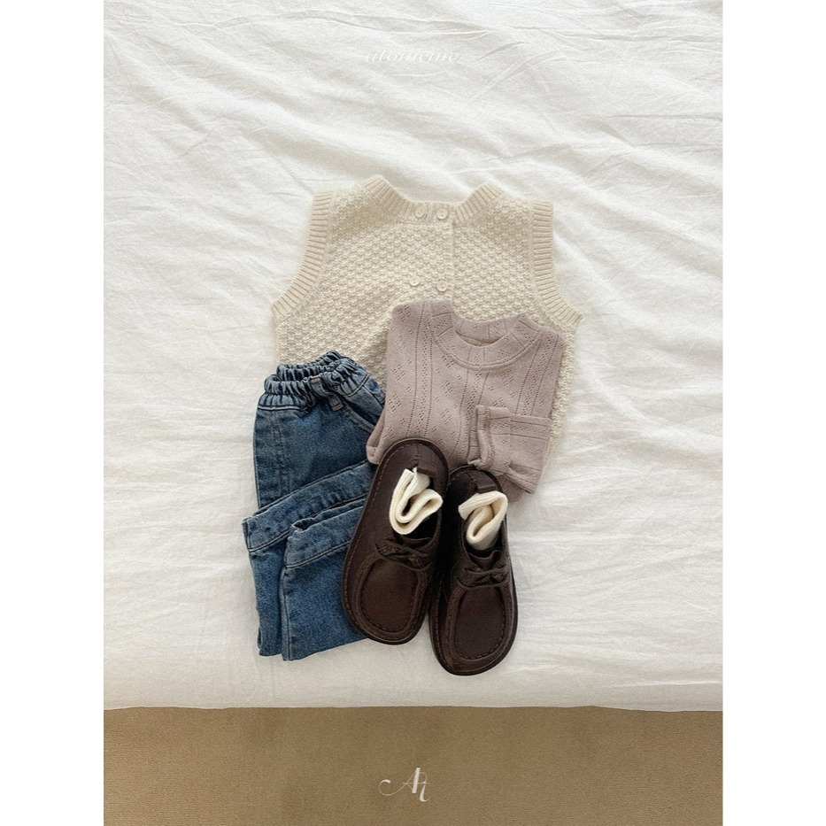 25冬 atomeme 正韓 溫柔立體織紋背心 兩色-細節圖5