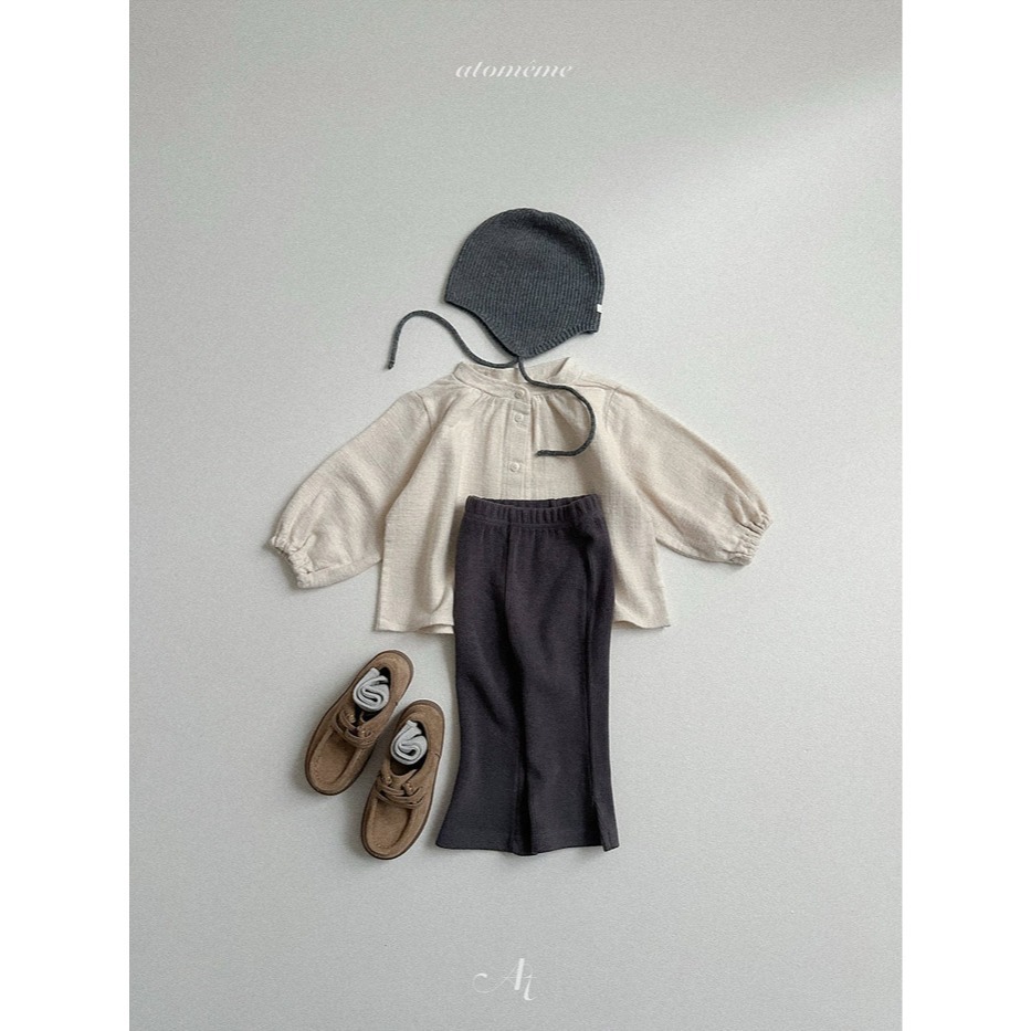 25冬 atomeme 正韓 質感開衩長褲 三色-細節圖9