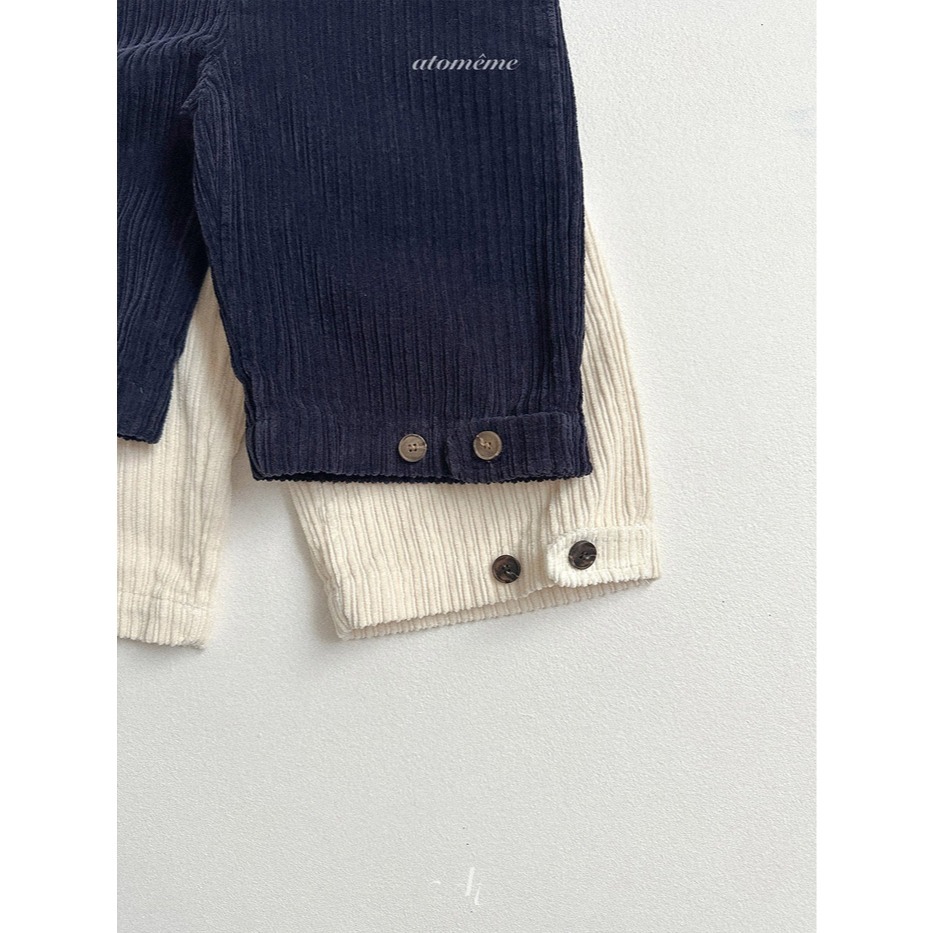 25冬 atomeme 正韓 設計款燈芯絨吊帶褲 兩色-細節圖6