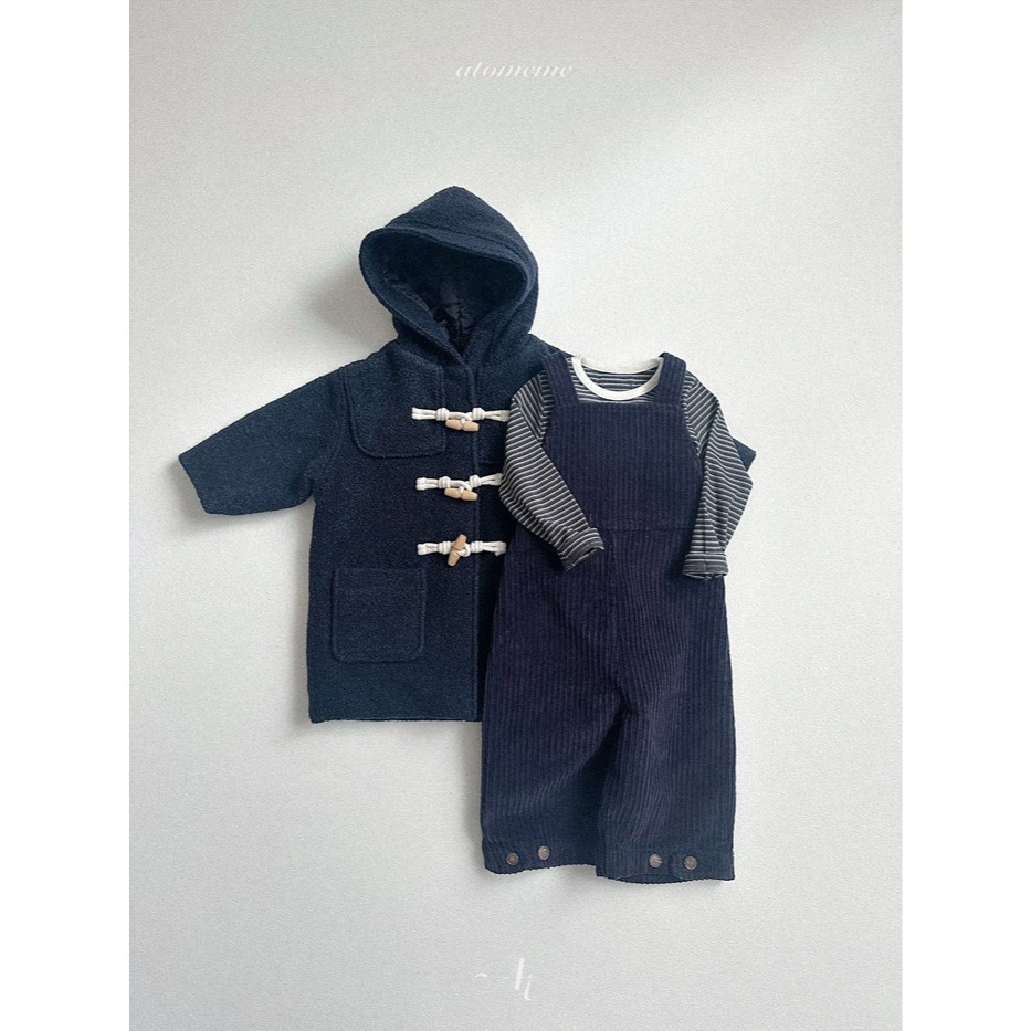 25冬 atomeme 正韓 設計款燈芯絨吊帶褲 兩色-細節圖9