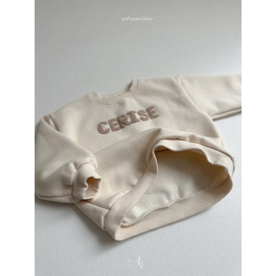 25冬 atomeme 正韓 cerise內刷毛大學Ｔ 兩色-細節圖6