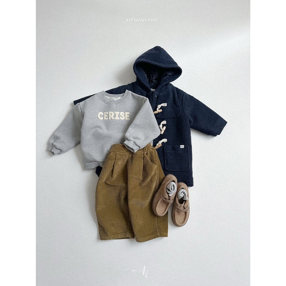 25冬 atomeme 正韓 cerise內刷毛大學Ｔ 兩色-細節圖8