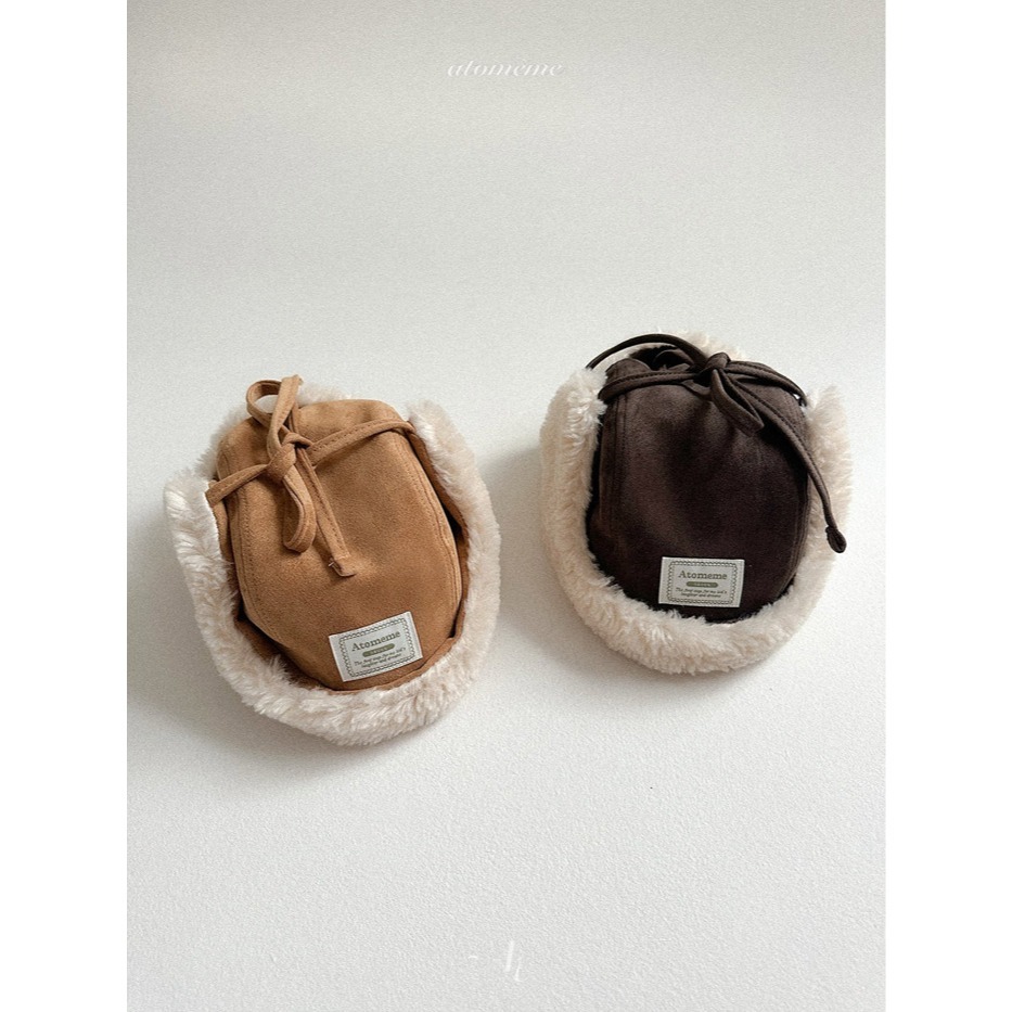 25冬 atomeme 正韓 毛茸茸 可遮耳 飛行帽 兩色-細節圖5