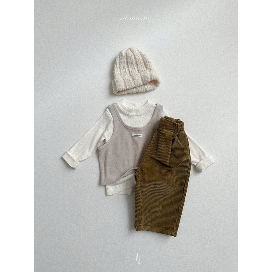 25冬 atomeme 正韓 柔軟反摺毛帽 四色-細節圖3