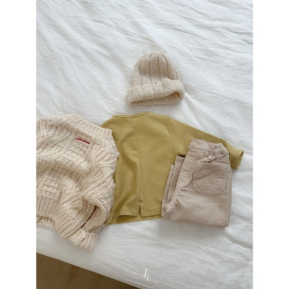 25冬 atomeme 正韓 柔軟反摺毛帽 四色-細節圖4