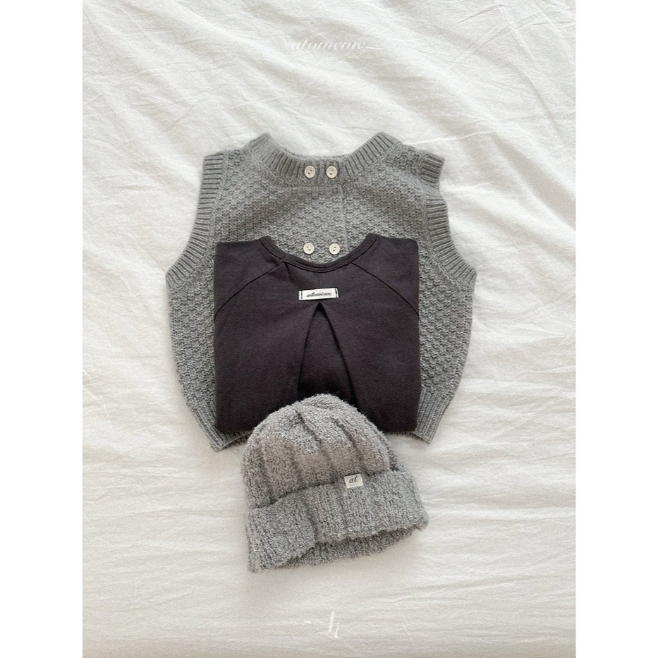 25冬 atomeme 正韓 柔軟反摺毛帽 四色-細節圖5