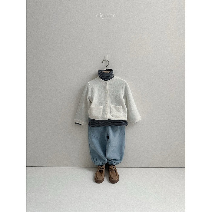 25冬 正韓 digreen 毛茸茸鈕扣外套 三色-細節圖3