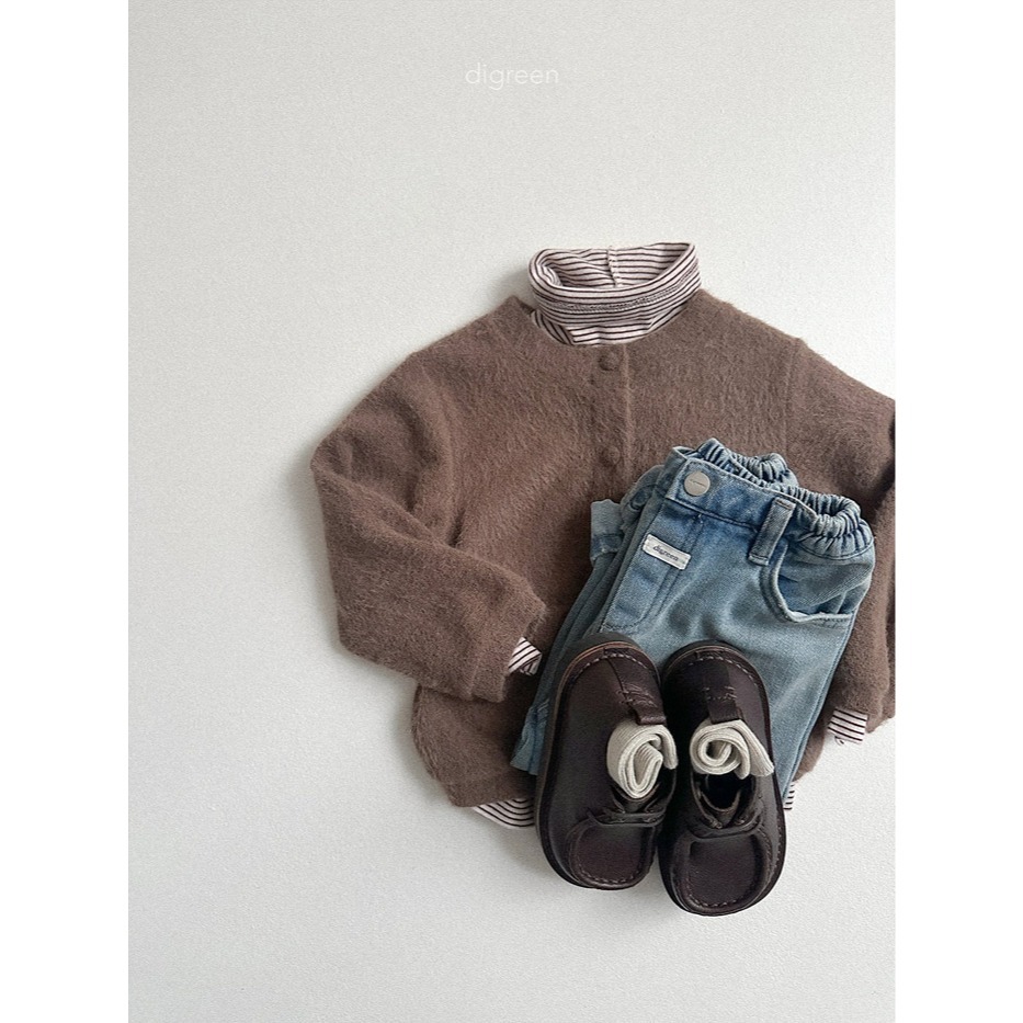 25冬 正韓 digreen 毛茸茸鈕扣外套 三色-細節圖5