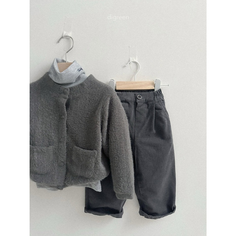 25冬 正韓 digreen 毛茸茸鈕扣外套 三色-細節圖7