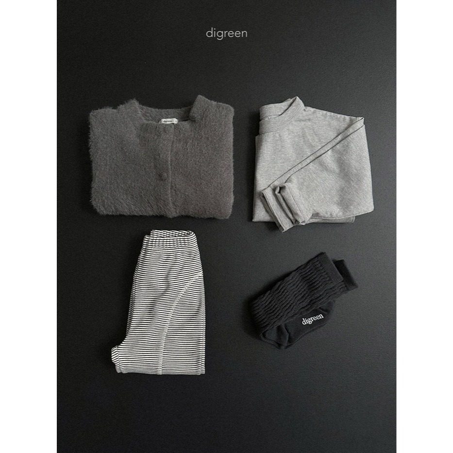 25冬 正韓 digreen 毛茸茸鈕扣外套 三色-細節圖8