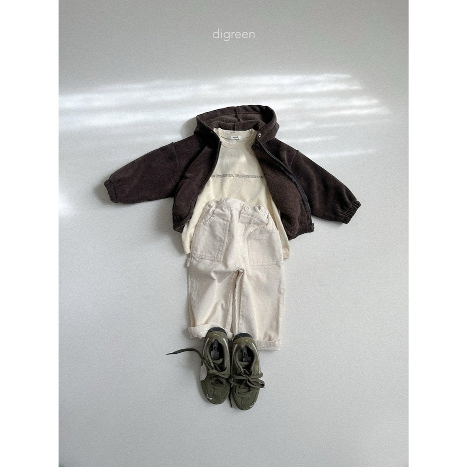 25冬 正韓 digreen  保暖燈芯絨連帽外套 三色-細節圖3