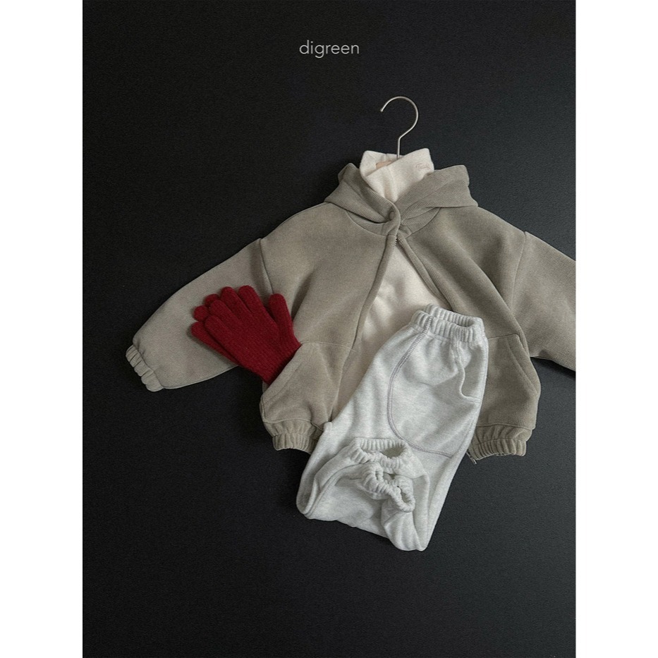 25冬 正韓 digreen  保暖燈芯絨連帽外套 三色-細節圖6