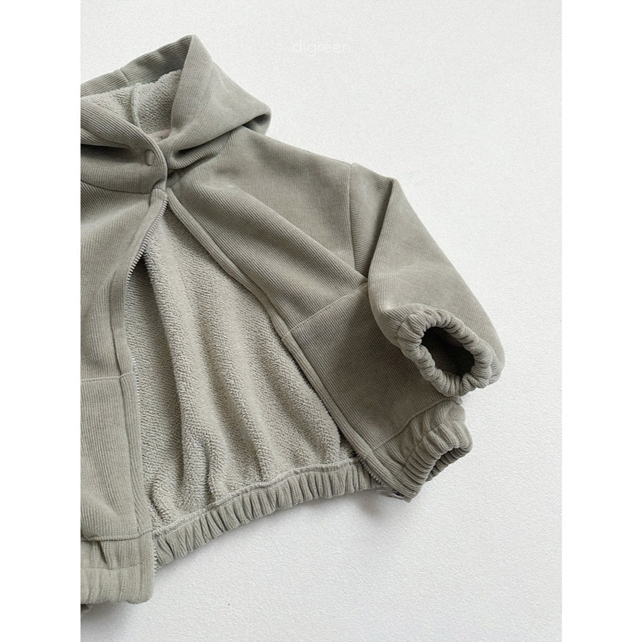 25冬 正韓 digreen  保暖燈芯絨連帽外套 三色-細節圖7