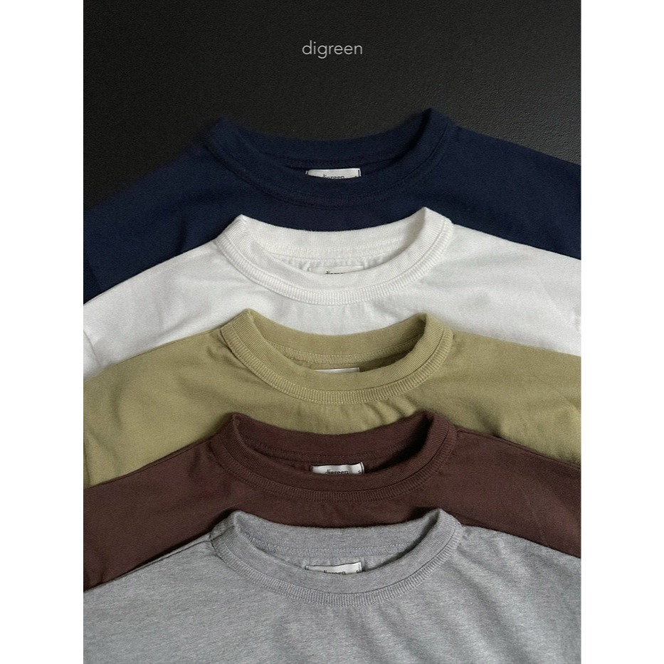25冬 正韓 digreen 寬鬆基本款百搭素Ｔ 五色-細節圖9