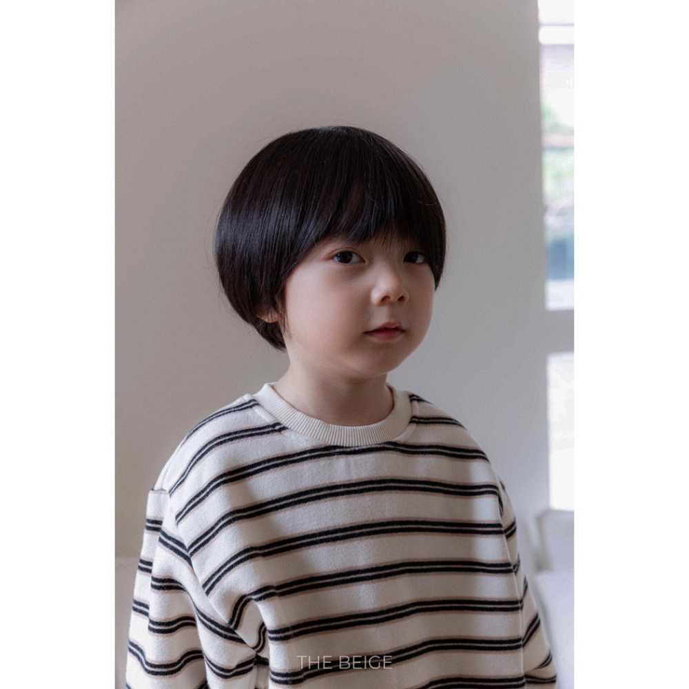 25冬 正韓 the beige 跳色橫條大學Ｔ 兩色-細節圖3