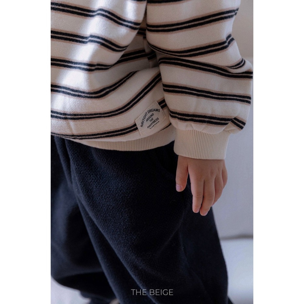 25冬 正韓 the beige 跳色橫條大學Ｔ 兩色-細節圖4