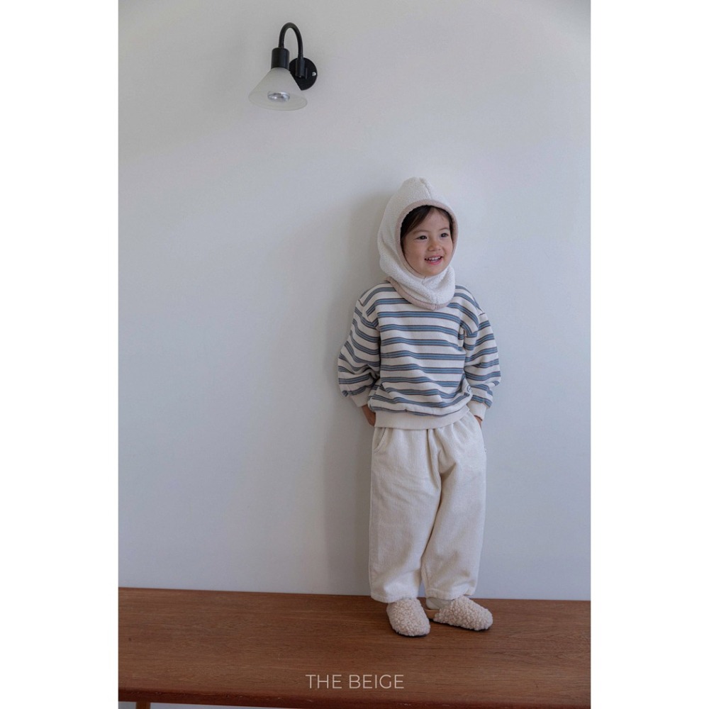 25冬 正韓 the beige 跳色橫條大學Ｔ 兩色-細節圖5