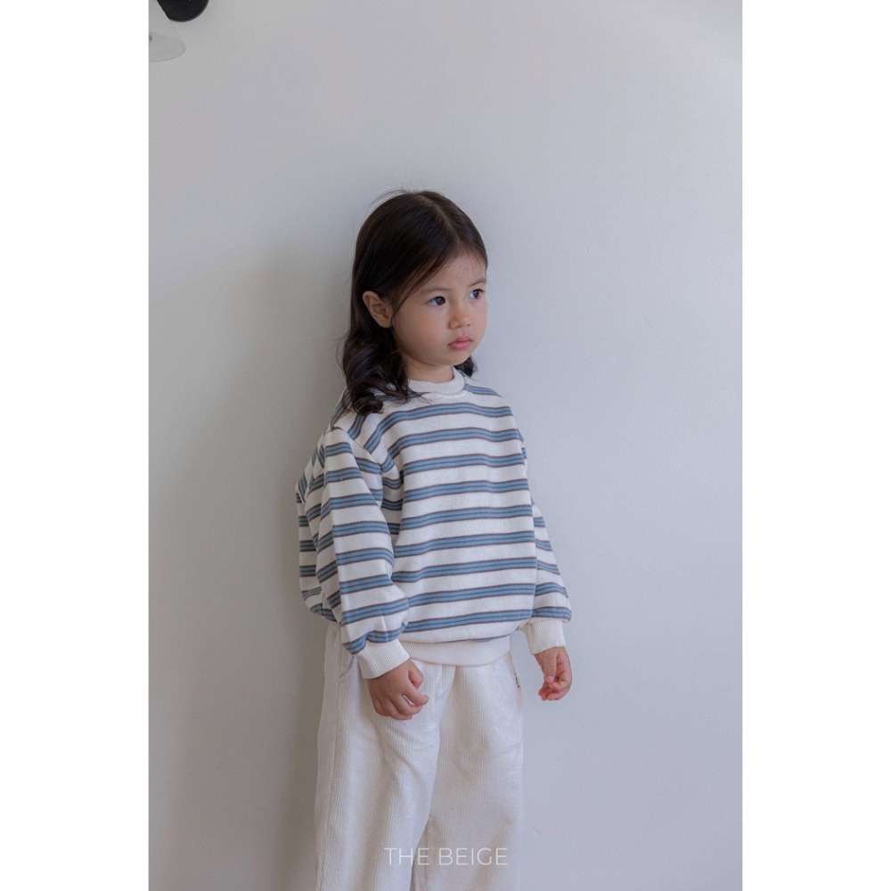25冬 正韓 the beige 跳色橫條大學Ｔ 兩色-細節圖6