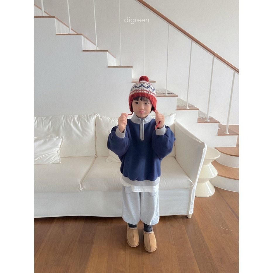 25冬 正韓 digreen 復古撞色立領 大學Ｔ 兩色-細節圖6