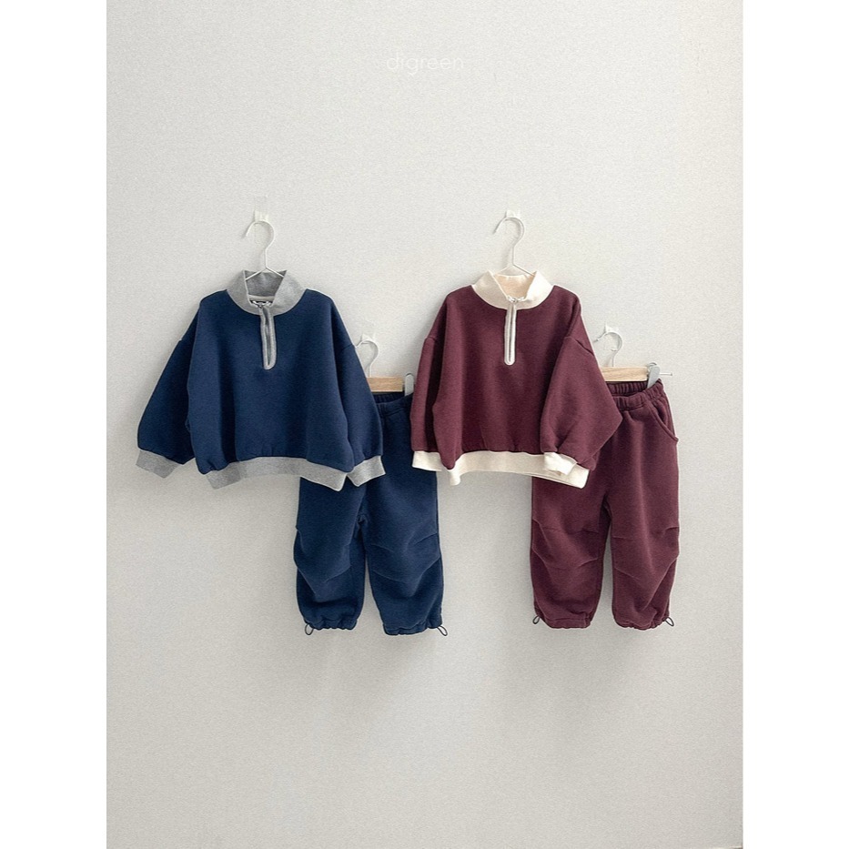 25冬 正韓 digreen 復古撞色立領 大學Ｔ 兩色-細節圖9