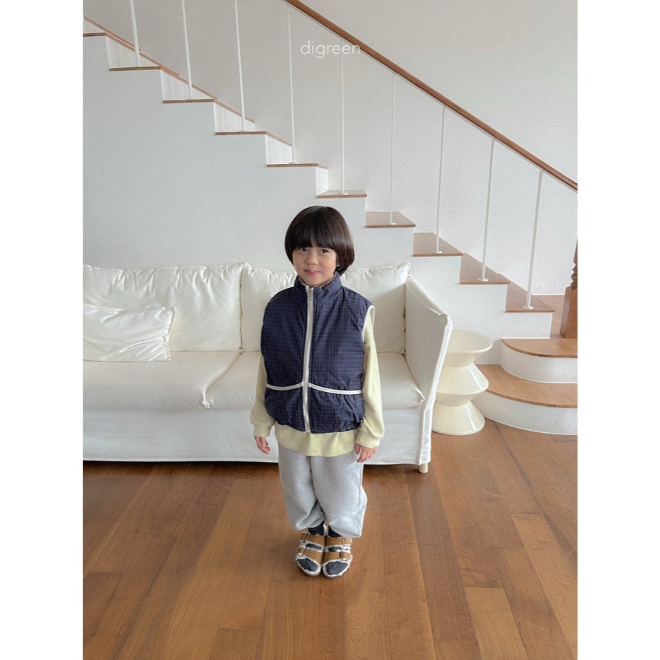 25冬 正韓 digreen 格紋兩面穿背心 兩色-細節圖4