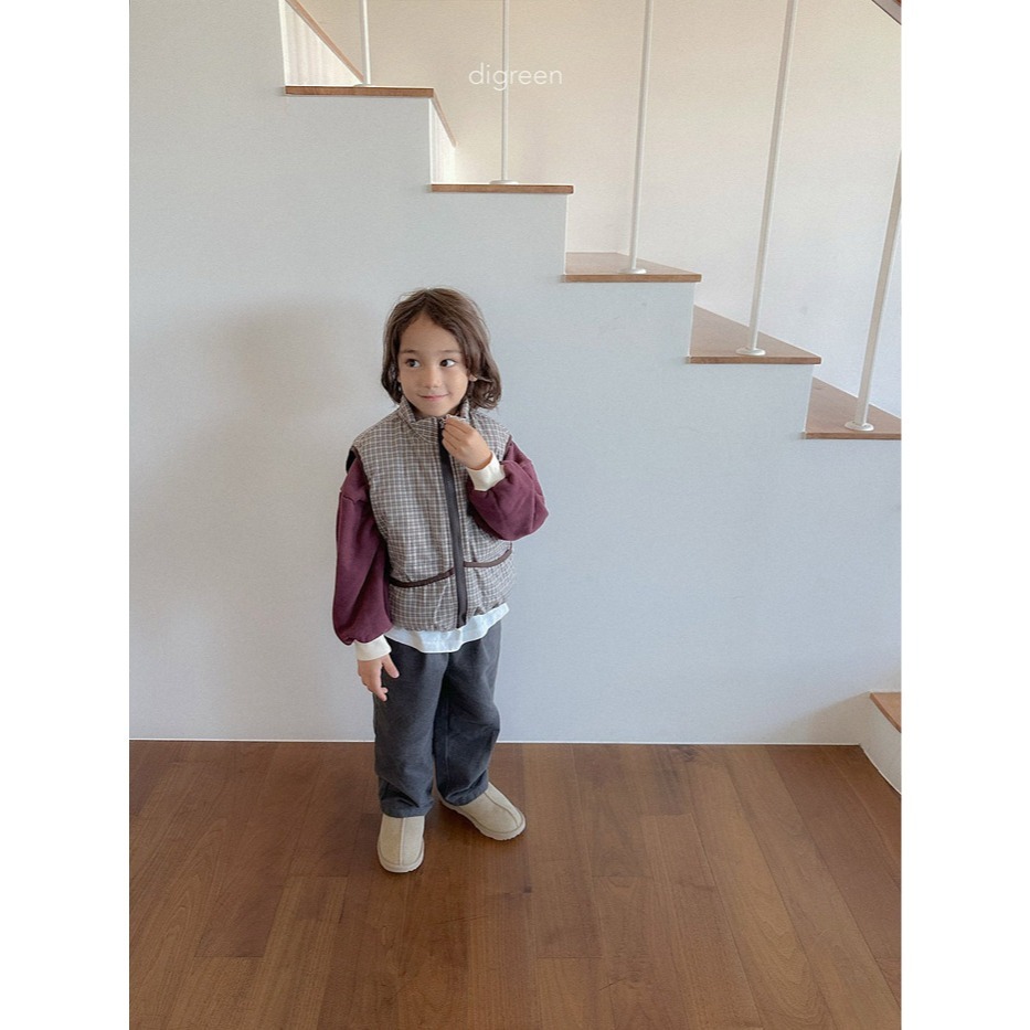 25冬 正韓 digreen 格紋兩面穿背心 兩色-細節圖6