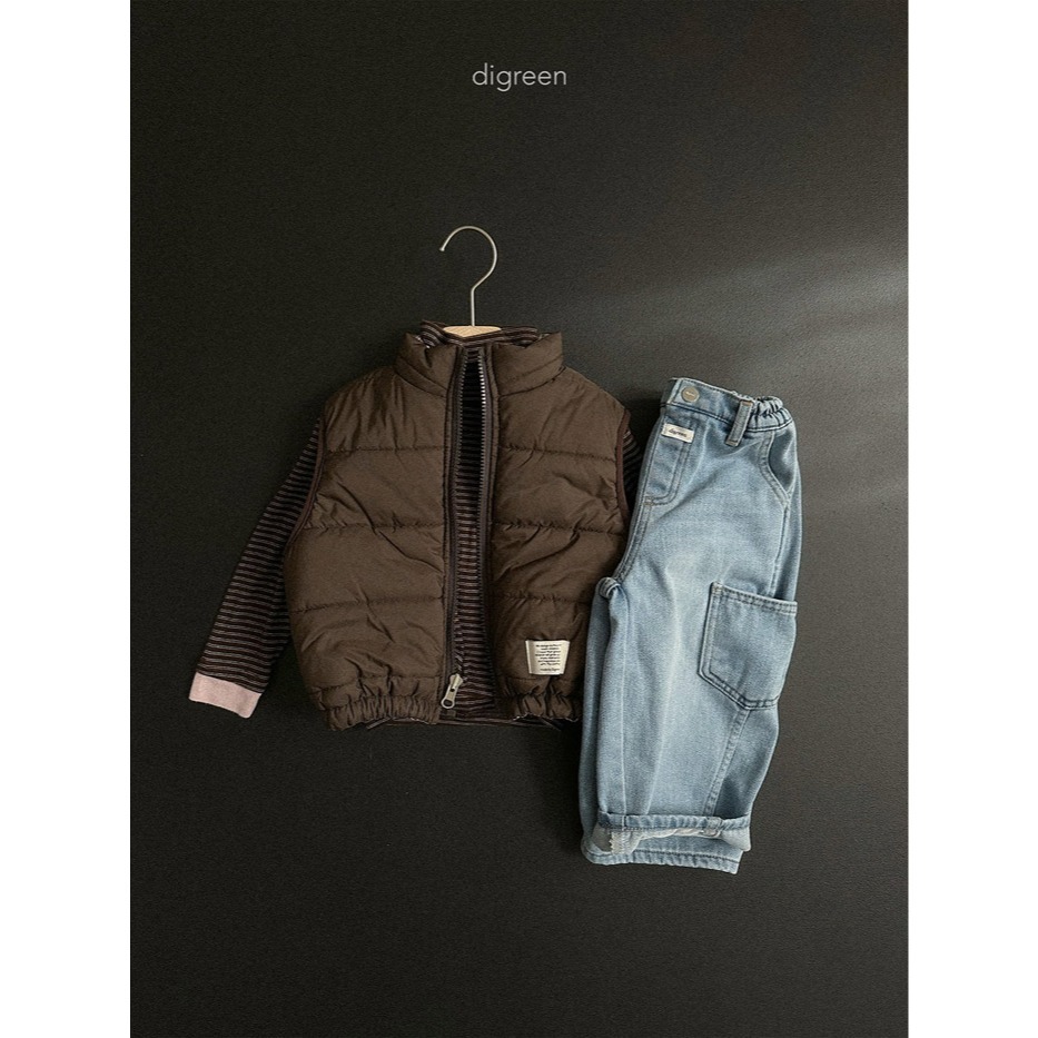 25冬 正韓 digreen 格紋兩面穿背心 兩色-細節圖7