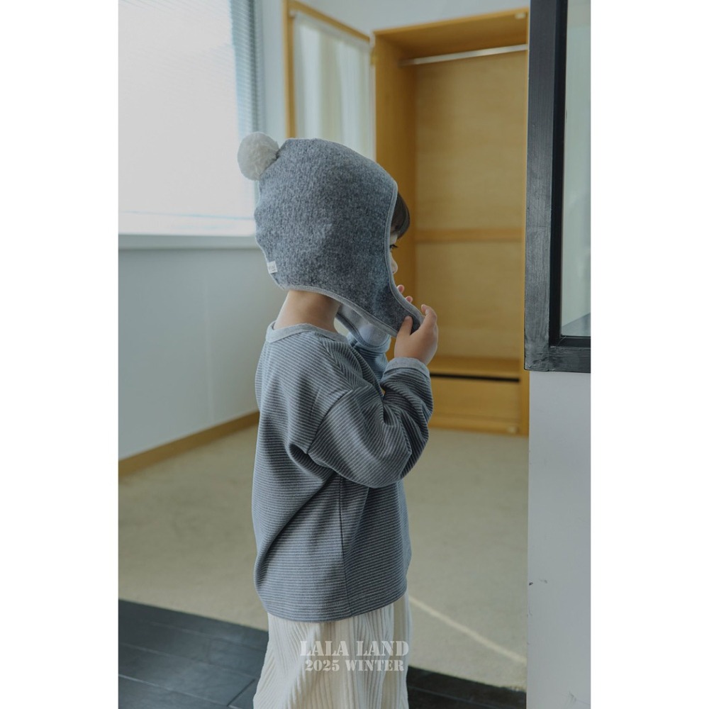 25冬 正韓 lalaland warm感 條紋Ｔ 三色-細節圖2