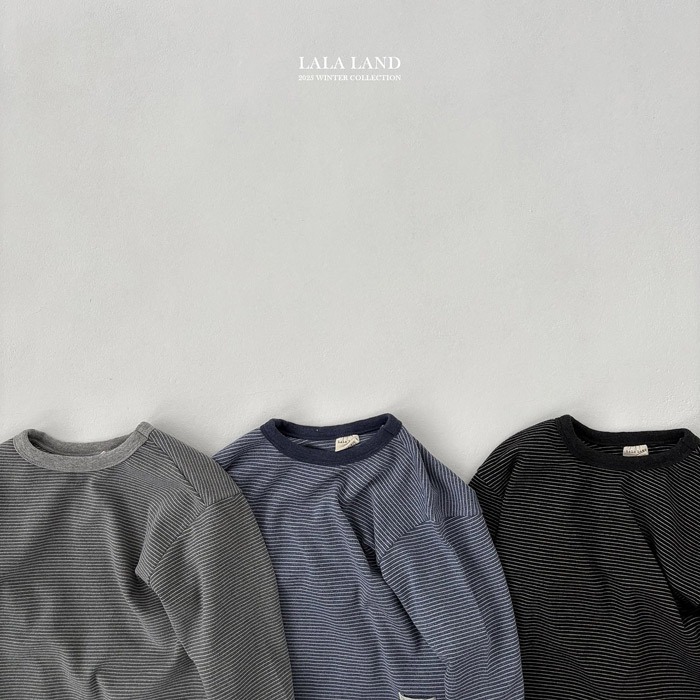 25冬 正韓 lalaland warm感 條紋Ｔ 三色-細節圖9