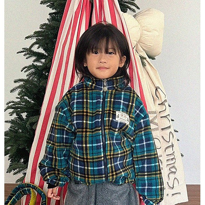 25冬 正韓 GOU 山系 雙面穿 格紋 外套 兩色-細節圖3