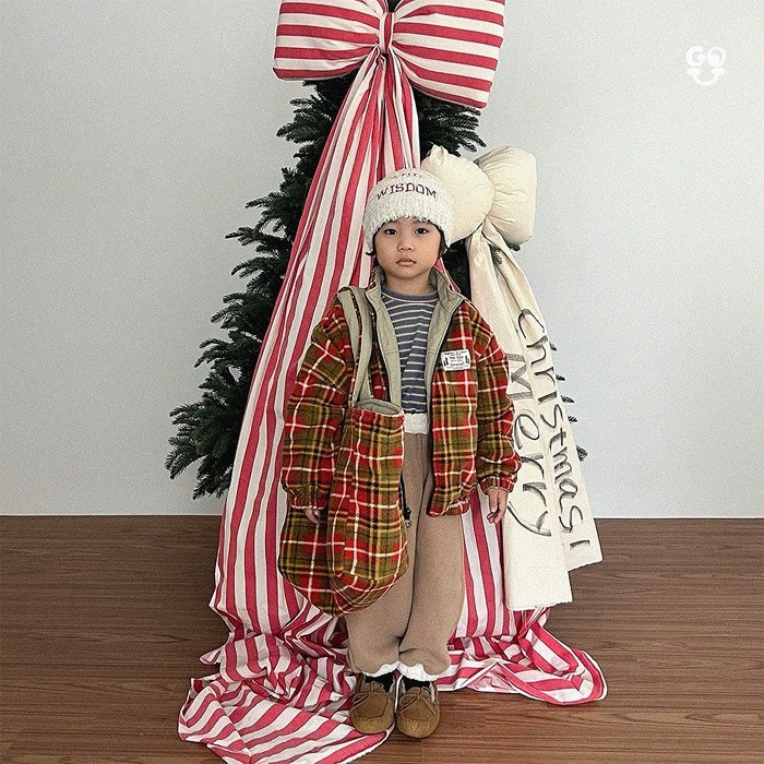 25冬 正韓 GOU 山系 雙面穿 格紋 外套 兩色-細節圖7