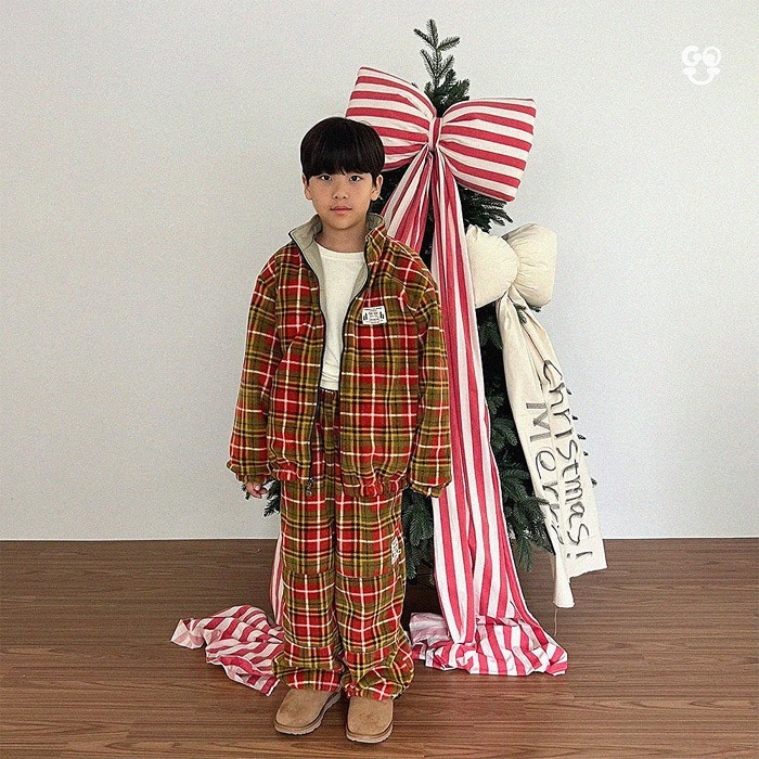 25冬 正韓 GOU 山系 雙面穿 格紋 外套 兩色-細節圖8