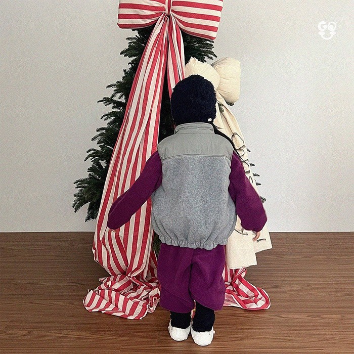 25冬 正韓 GOU 橫條 雙面穿 背心 兩色-細節圖5