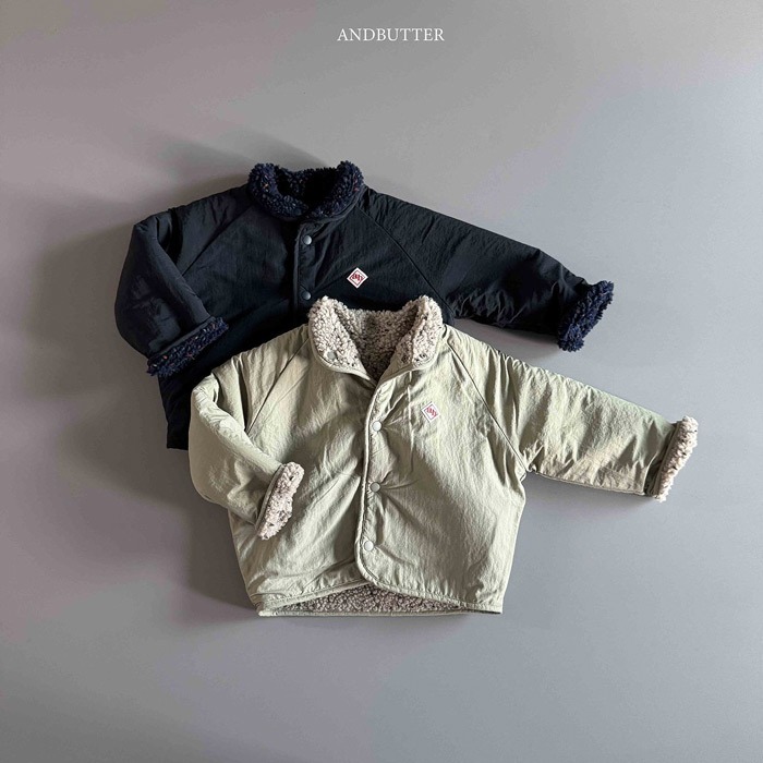 25冬 正韓 and_butter 煙火QQ毛 兩面穿 外套 兩色-細節圖7
