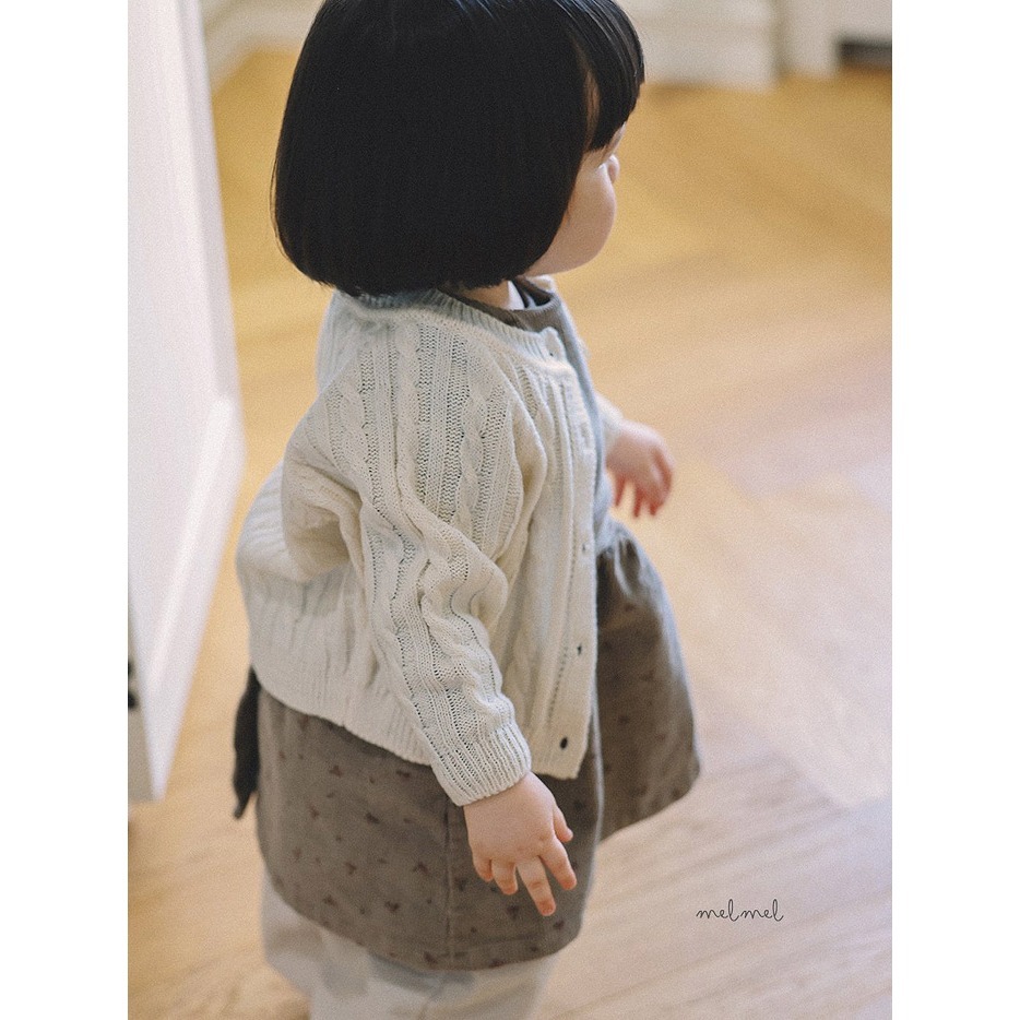 25冬 正韓 melmel  經典麻花 針織外套 三色-細節圖8