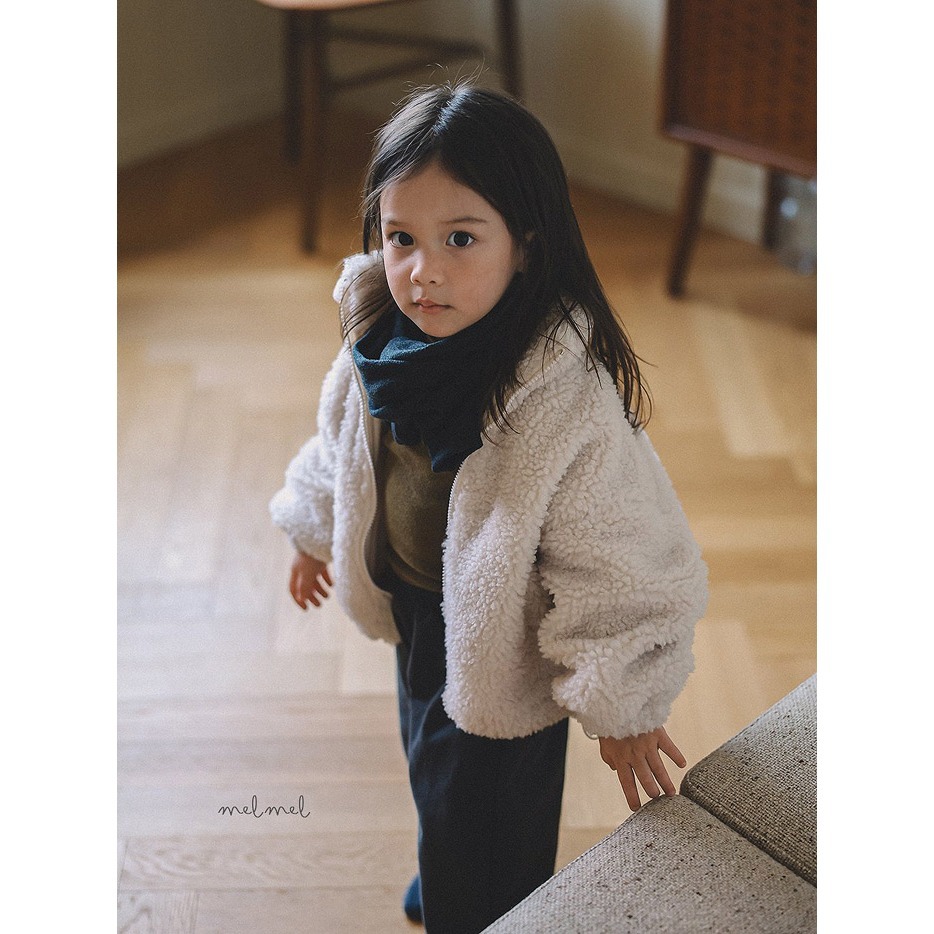 25冬 正韓 melmel bear 極暖 ＱＱ毛 外套 兩色-細節圖4