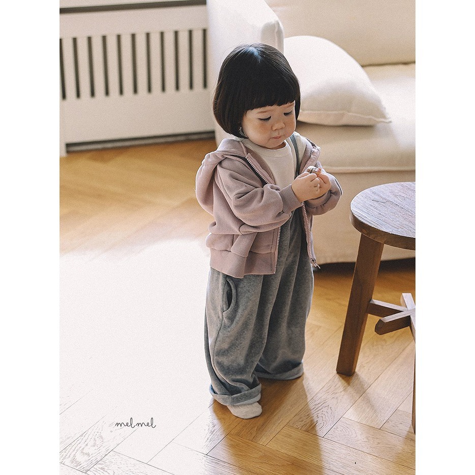 25冬 正韓 melmel 閃亮亮絨 細肩吊帶褲 三色-細節圖6