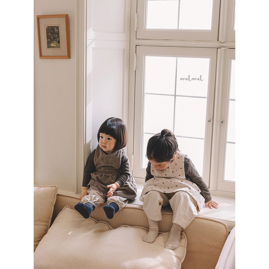 25冬 正韓 melmel 高質感 碎花 連身洋裝 兩色-細節圖9