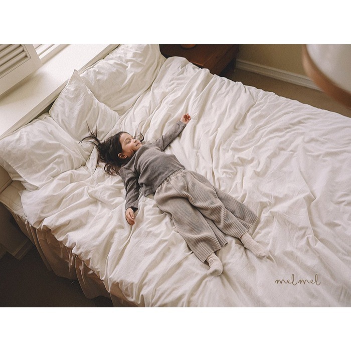 25冬 正韓 melmel 坑條 寬鬆 長褲 兩色-細節圖7