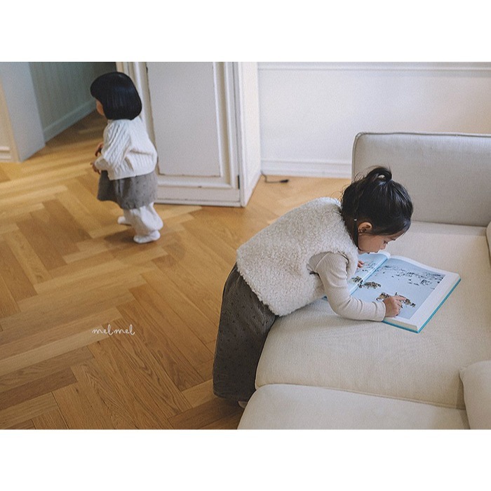 25冬 正韓 melmel 小碎花 燈芯絨 寬褲 兩色-細節圖6