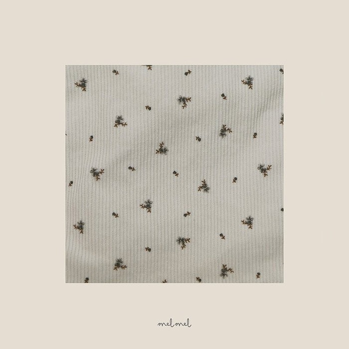 25冬 正韓 melmel 小碎花 燈芯絨 寬褲 兩色-細節圖8