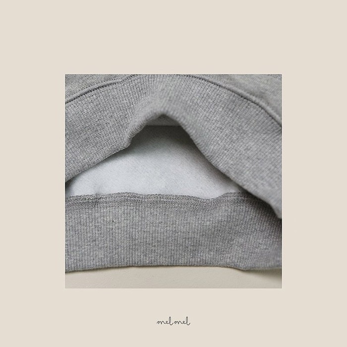 25冬 正韓 melmel 經典款 微刷毛 大學Ｔ 三色-細節圖5